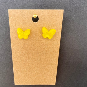 Butterfly Studs-Yellow