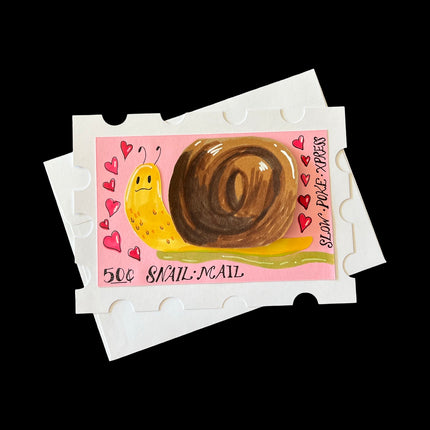 Snail Xpress Postage Stamp Card