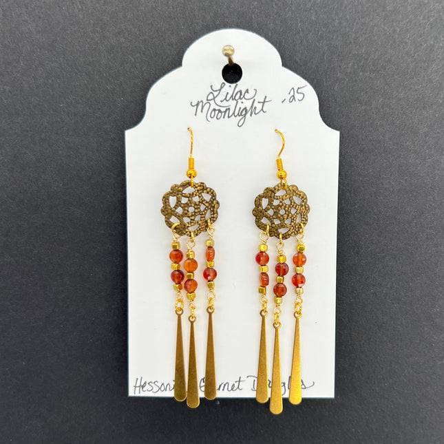 Hessonite Garnet Dangles