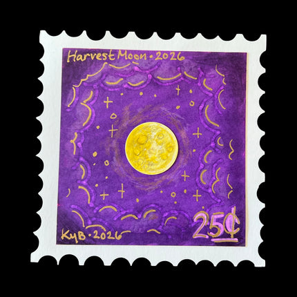 Harvest Moon Postage Stamp
