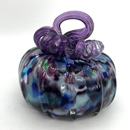 01-Medium Violet Speckled w/Violet Stem Pumpkin