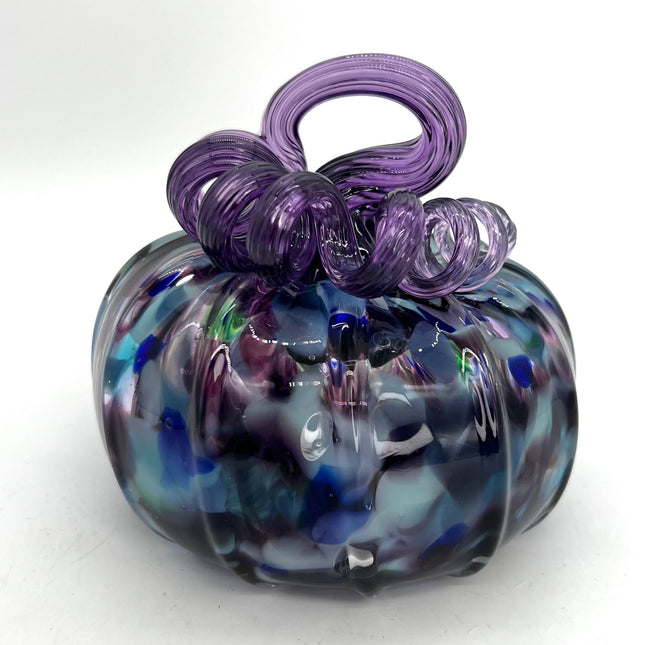 01-Medium Violet Speckled w/Violet Stem Pumpkin