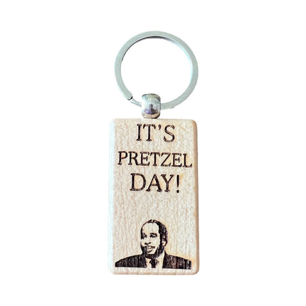 Pretzel Day Keychain