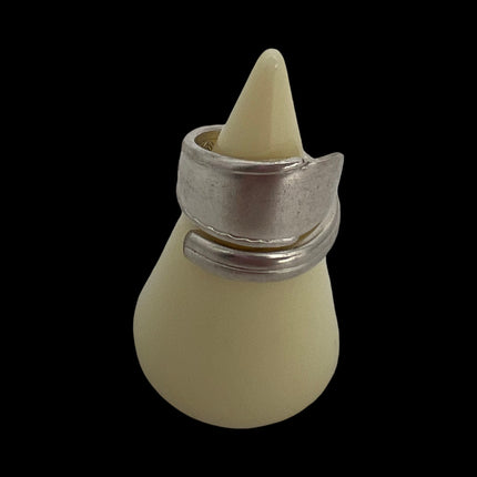 Spoon Ring Size 11- Stacked Floral