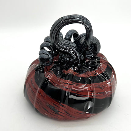 Medium Red/Black Swirl Pumpkin