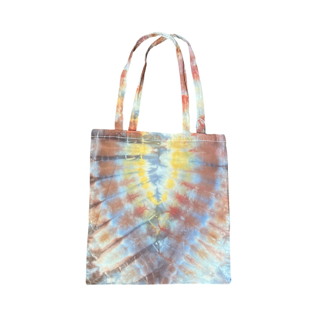 Browns, Blues, Gold Tote