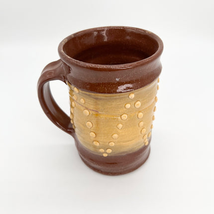 Tall Brown & Yellow Mug # 2