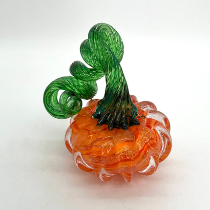 02| Orange Dichro Small Glass Pumpkin