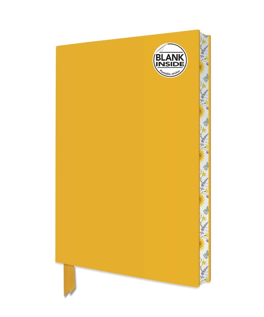 Sunny Yellow Blank Artisan Notebook