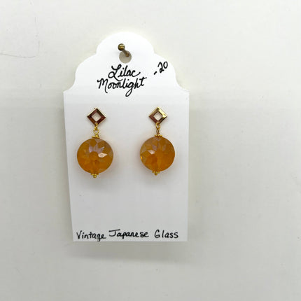 Vintage Japanese Glass Dangles
