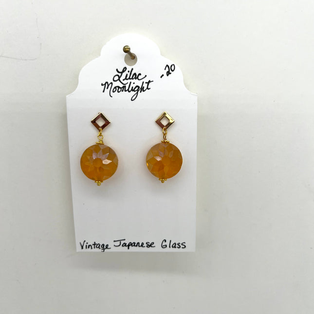 Vintage Japanese Glass Dangles