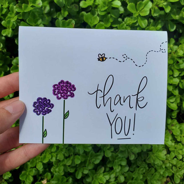 Buzzing Bee Thank You Card