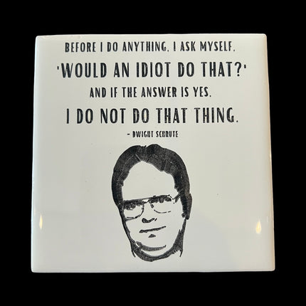 Idiot Ceramic Coaster