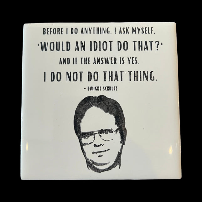 Idiot Ceramic Coaster