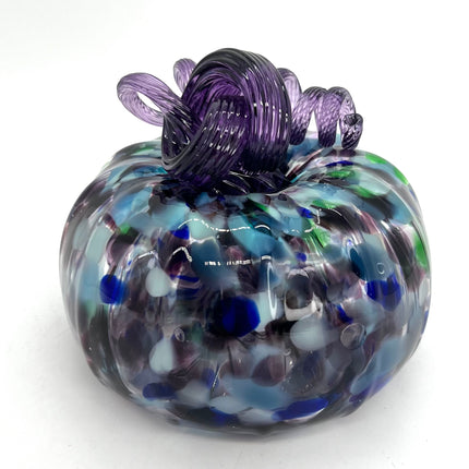 02-Medium Violet Speckled w/Violet Stem Pumpkin
