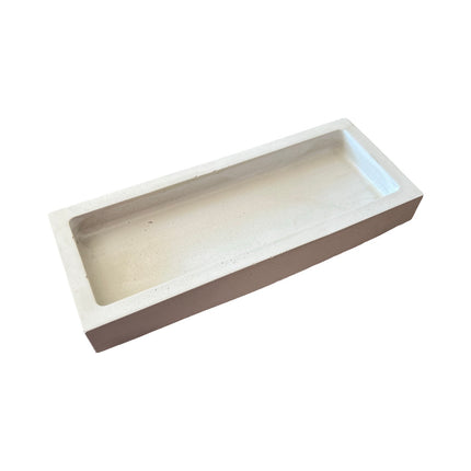 Light Gray Small Rectangular Tray