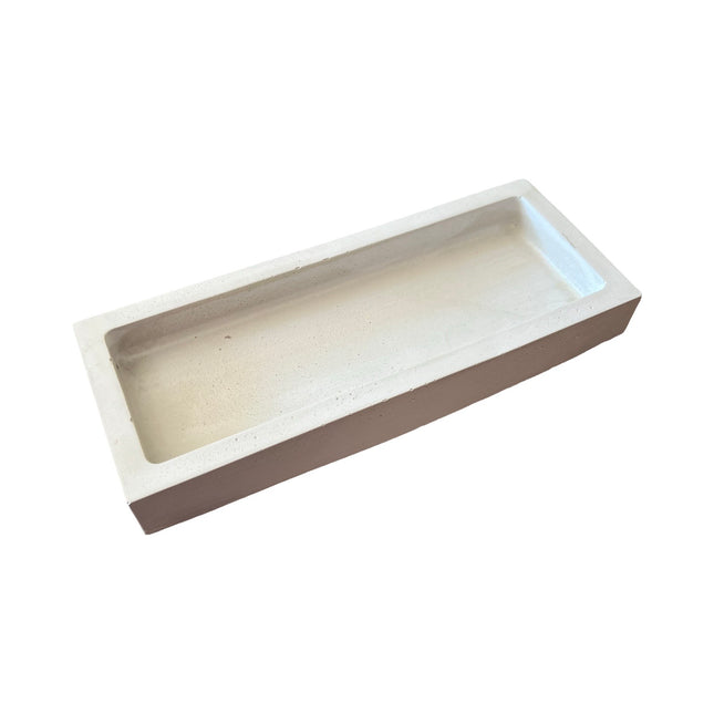 Light Gray Small Rectangular Tray