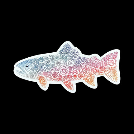 Rainbow Flower Fish Magnet