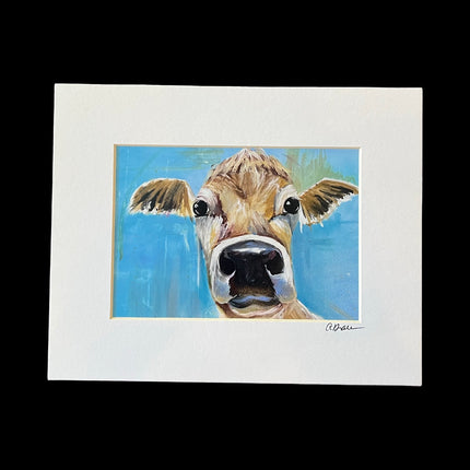 Curious Cow Print 8" x 10"