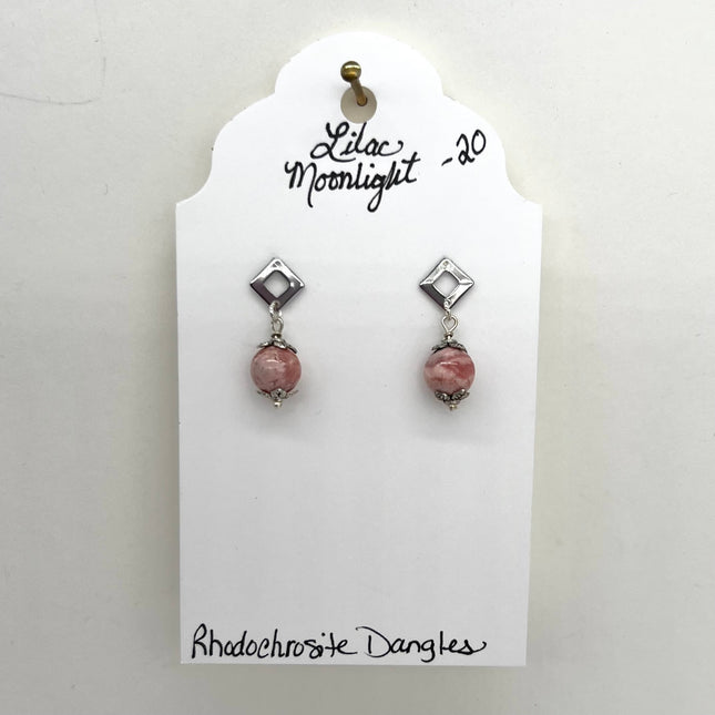 Rhodochrosite Dangles