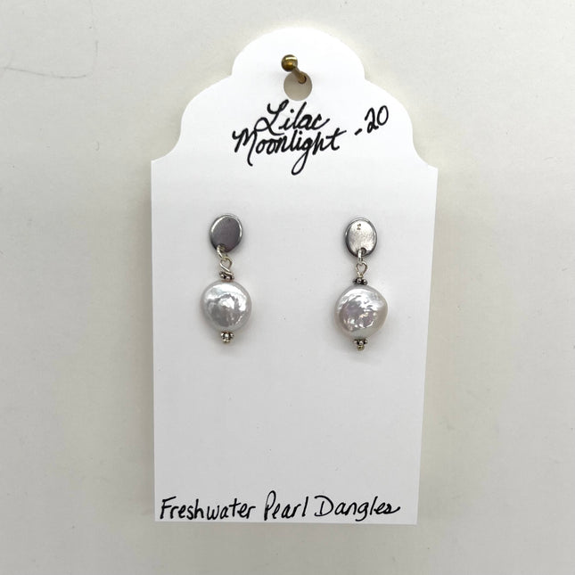 Freshwater Pearl Stud Dangles