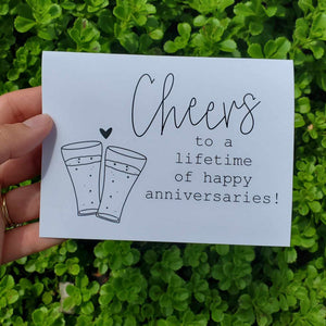 Cheers to Anniversaries Card