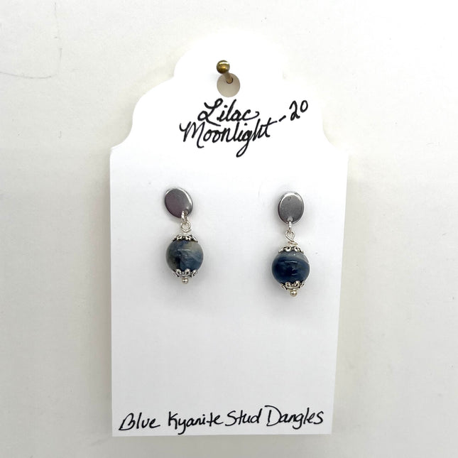 Blue Kyanite Stud Dangles
