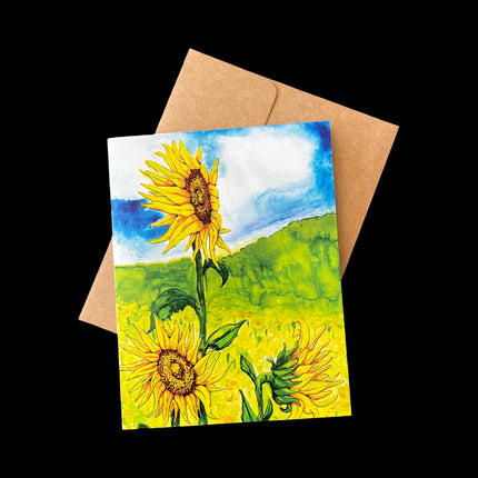 Sunflower Field Greeting Card