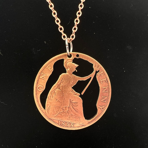 Great Britain Penny Necklace