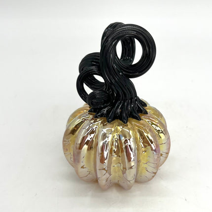 Gold Tiny Glass Pumpkin
