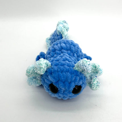 Blue Axolotl with fin