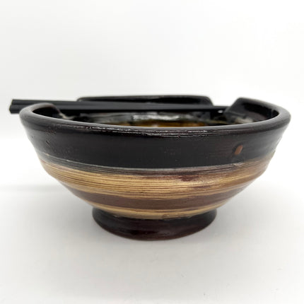 13 - Rust & Tan Ramen Bowl