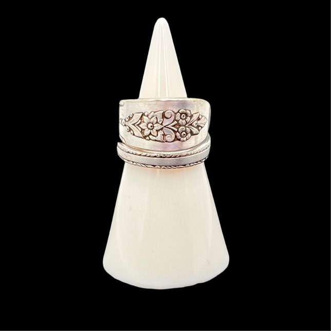 Spoon Ring Size 12.5 - Round Flower Design