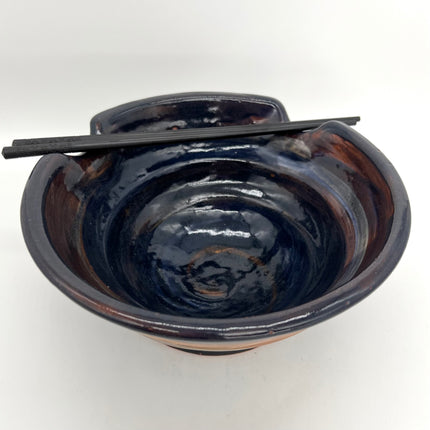 16 - Rust & Blue Ramen Bowl