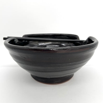 14 - Dark Blue Swirl Ramen Bowl