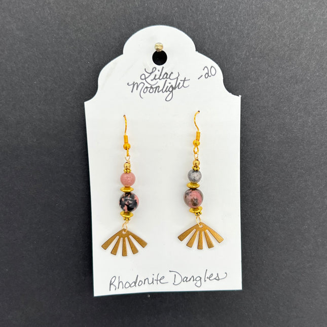 Rhodonite Dangles