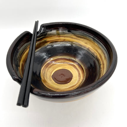 13 - Rust & Tan Ramen Bowl