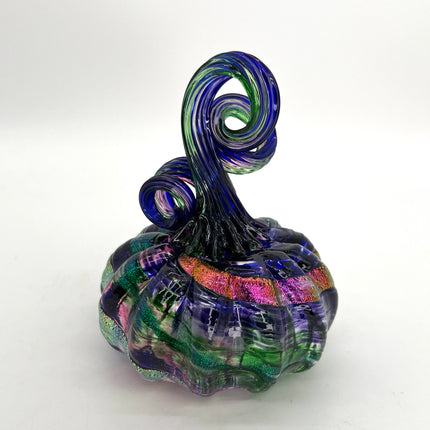 01| Masquerade Small Glass Pumpkin