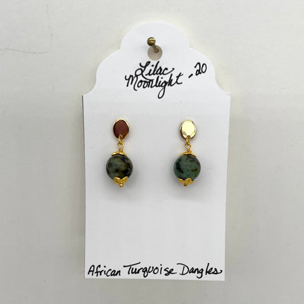 African Turquoise Dangles