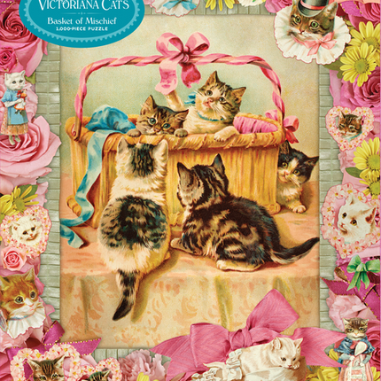 Cynthia Hart's Victoriana Cats: Basket of Mischief Puzzle