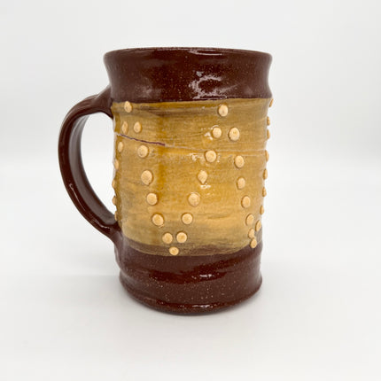 Tall Brown & Yellow Mug # 2