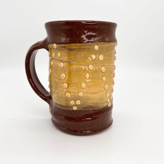 Tall Brown & Yellow Mug # 2