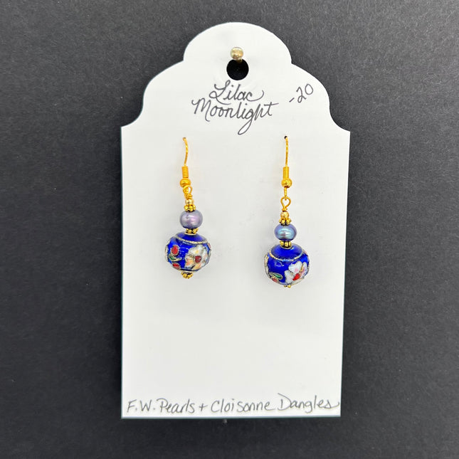 02| FW Pearls & Cloisonne Dangles