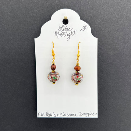 01| FW Pearls & Cloisonne Dangles