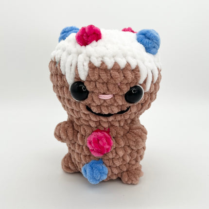 Gingerbread Man - Blue & Pink Gumdrops