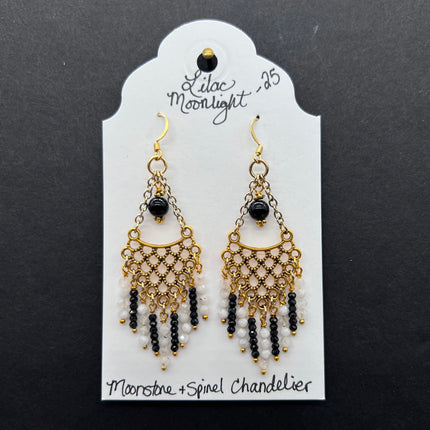 Moonstone & Spinel Chandeliers