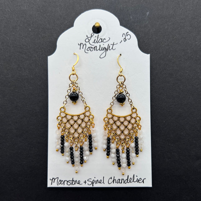 Moonstone & Spinel Chandeliers