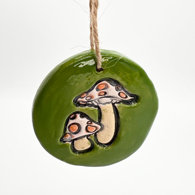 Green Mushroom Ornament