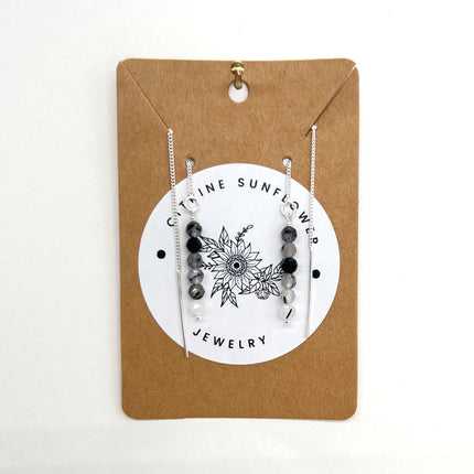 Rutilated Quartz Thread Earrings