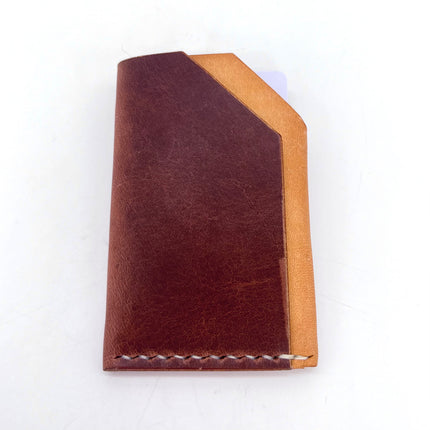 Chesnut/Natural Card Holder Wallet